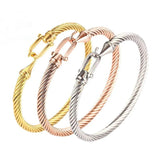 Adjustable Stainless Steel Hook Couple Bracelet