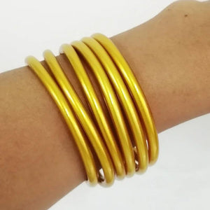 Buddhist Temple Rush Bracelet Multicolor Silicone Tube Wristband & Bangles