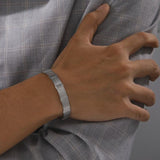 Skyrim Stainless Steel Cuff Bracelet Geometric Bangle Wrist Jewelry