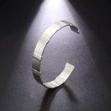 Skyrim Stainless Steel Cuff Bracelet Geometric Bangle Wrist Jewelry