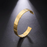 Skyrim Stainless Steel Cuff Bracelet Geometric Bangle Wrist Jewelry