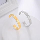 Skyrim Stainless Steel Cuff Bracelet Geometric Bangle Wrist Jewelry
