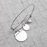 Bible Verse Bracelet Bangle Stainless Steel Engraved Charm Faith Christian Gift