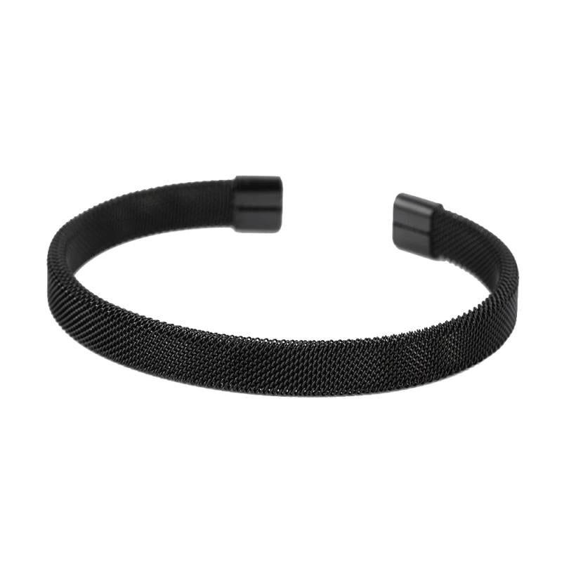 Stainless Steel Mesh Bracelet Open End Clasp Charms