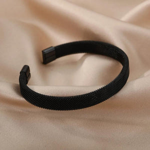 Stainless Steel Mesh Bracelet Open End Clasp Charms