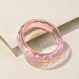 Colorful Geometric Cuff Bangle Bracelets for Women Acrylic Bangles Charms