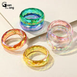Colorful Geometric Cuff Bangle Bracelets for Women Acrylic Bangles Charms
