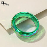 Colorful Geometric Cuff Bangle Bracelets for Women Acrylic Bangles Charms