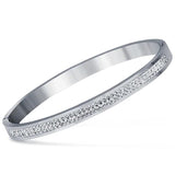 Crystal Rhinestone Pave Steel Bracelets for Women
