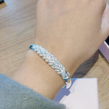 Stamped Bangles Peacock Bracelet Couples Holiday Gift