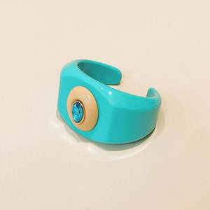 Vintage Geometric Resin Wide Bracelet for Women