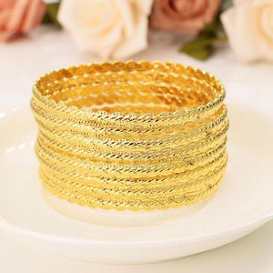 4pcs Ethiopian African Dubai Bracelet Party Wedding Ornament