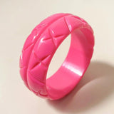 Acrylic Resin Wide Cuff Bangle Bracelet Vintage Charms Women's Jewelry