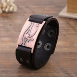 Skyrim Egyptian Eye of Ra Horus Udjat Leather Bracelet