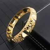 Middle East Crystal Arabic Bridal Cuff Bracelet