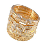Middle East Crystal Arabic Bridal Cuff Bracelet
