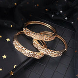 Middle East Crystal Arabic Bridal Cuff Bracelet