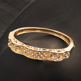Middle East Crystal Arabic Bridal Cuff Bracelet