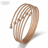 Stainless Steel Charm Cuff Bracelets