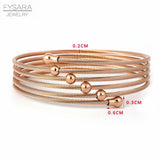 Stainless Steel Charm Cuff Bracelets
