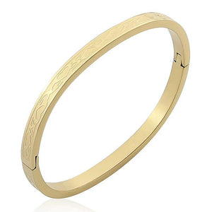 Stainless Steel Love Graphic Bangle for Woman Bracelet Gift