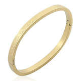 Stainless Steel Love Graphic Bangle for Woman Bracelet Gift
