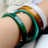 Japanese Multi-color Acrylic Resin Bangles Jade Bracelet