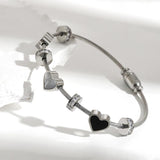 Stainless Steel Geometric Bangle Bracelet Waterproof