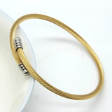 Elegance Round Pulseiras Fine Jewelry Stainless Steel Bracelet for Women
