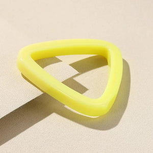 Geometric Acrylic Resin Bangles Green Bracelets for Women