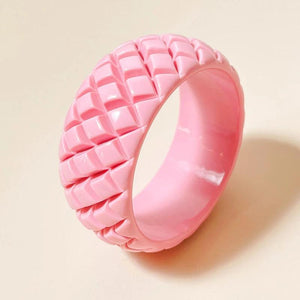 Geometric Vintage Bangle Bracelets for Women with Charm