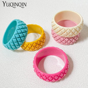 Geometric Vintage Bangle Bracelets for Women with Charm