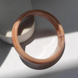 Autumn Tortoiseshell Glitter Resin Bracelet Geometric Round Hand Accessories