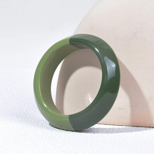 Colourful Geometric Resin Acrylic Bangle for Women