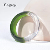 Colourful Geometric Resin Acrylic Bangle for Women