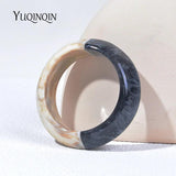 Colourful Geometric Resin Acrylic Bangle for Women