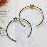 Silver Knot Opening Bangle for Women - Geometric Bangles