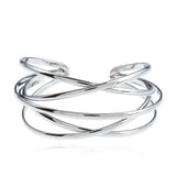 Silver Hollow Geometric Indian Jewelry Femme Vintage Bangles