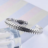 Foxanry Silver Serpentine Bangles & Bracelet Vintage Weaving Bracelet