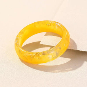 Colorful Round Resin Bangle Bracelets for Women