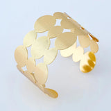 Wide Geometric Punk Cuff Bracelet Bangle for Women