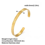 Cazador Stainless Steel Filigree Flower Leaves Cuff Bangles for Women