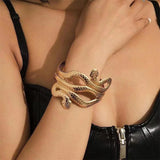 Snake Shape Bracelet Silver Plated Animal Arm Cuff