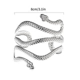 Snake Shape Bracelet Silver Plated Animal Arm Cuff