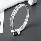 INS Couples Bracelet Party Jewelry for Women Creative Ball Pendant Geometric