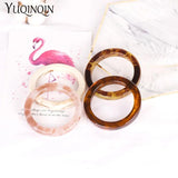Vintage Resin Cuff Bracelet Mix Acrylic Geometric Bangle For Girl Charms Jewelry