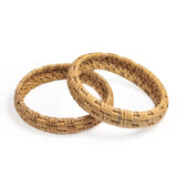 Unisex Wooden Bamboo Rattan Bangle Bracelet Eco-Friendly Materials