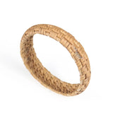 Unisex Wooden Bamboo Rattan Bangle Bracelet Eco-Friendly Materials