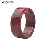 Vintage Colorful Big Female Bracelet Charm Resin Acrylic Geometric Wide Bangle