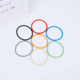 7 Rubber Charms Bracelets Women Multicolor Gothic Bangles Accessories